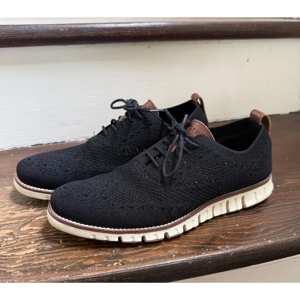 Cole Haan Men's Shoes Size 7 M ZeroGrand Stitchlite Wingtip Oxford Black